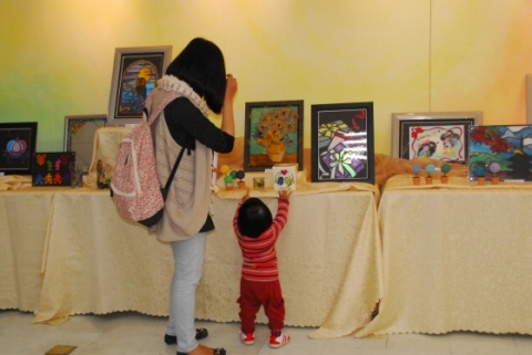 台湾でのグラスアート展示会